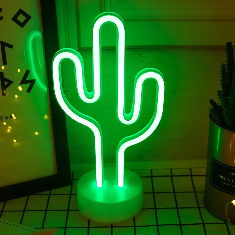 Neon LED Cactus SIgn