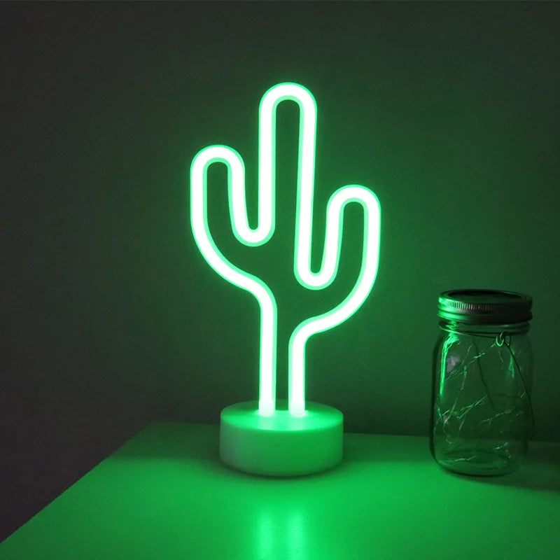 Neon LED Cactus SIgn