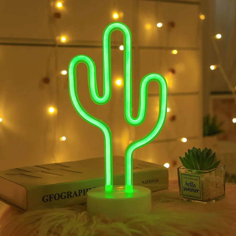 Neon LED Cactus SIgn