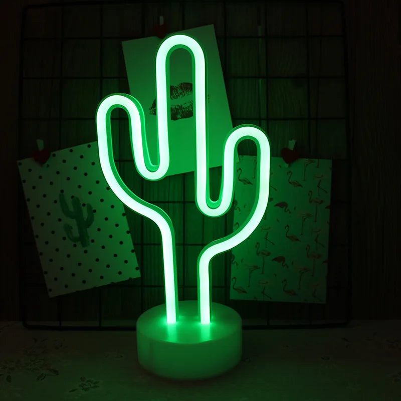 Neon LED Cactus SIgn